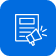 Announcement icon: Document with megaphone.