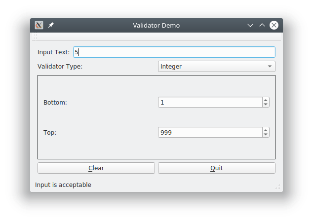 Validator demo
