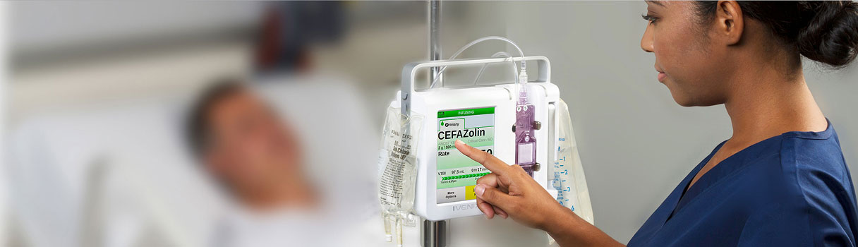 Nurse at device