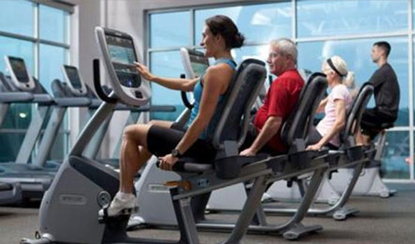 Gym group on cycles