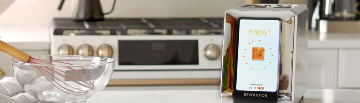 Revolution toaster on countertop